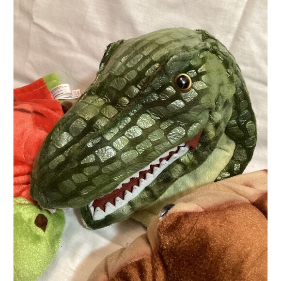 Dinosaur Hand Puppet Lot 2 Aurora Plus 1 Unbranded T Rex Pretend Play Toys - Picture 2 of 16